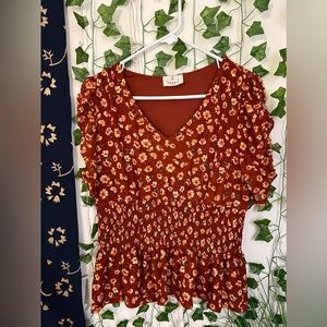 Baby doll floral top